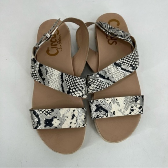 CIRCUS by Sam edelman snake skin print sandals size 10 - Picture 1 of 6